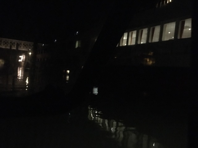 The view from our porthole at 1.30am. 